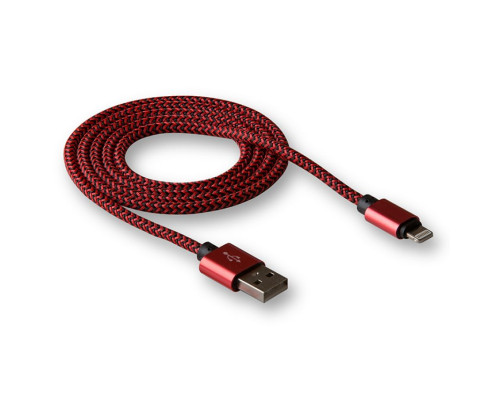 Кабель USB WALKER C520 Lightning red/black TPS-2710000124931 2710000124931