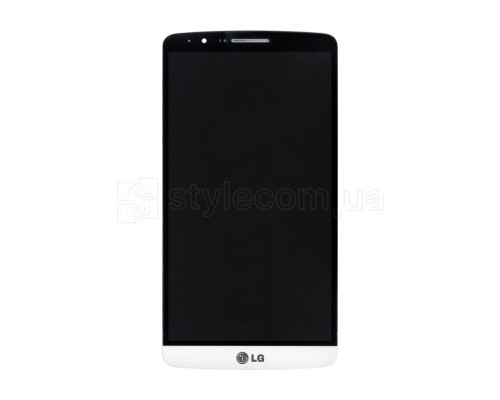 Дисплей (LCD) для LG Optimus G3 D855, D858, D859 з тачскріном та рамкою white Original Quality TPS-2701823100004