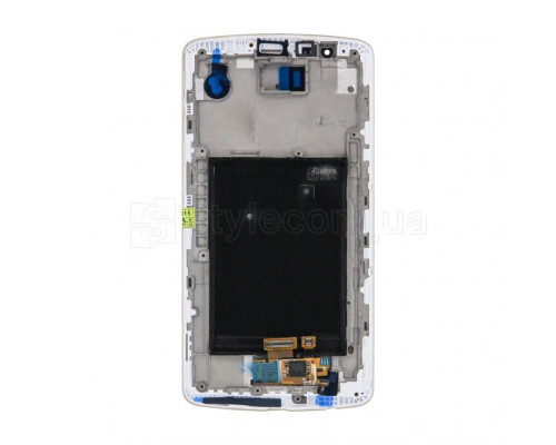 Дисплей (LCD) для LG Optimus G3 D855, D858, D859 з тачскріном та рамкою white Original Quality TPS-2701823100004