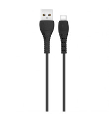 Кабель USB XO NB-Q165 Type-C Quick Charge 3A black TPS-2710000212041