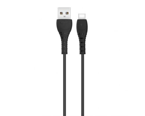 Кабель USB XO NB-Q165 Type-C Quick Charge 3A black TPS-2710000212041