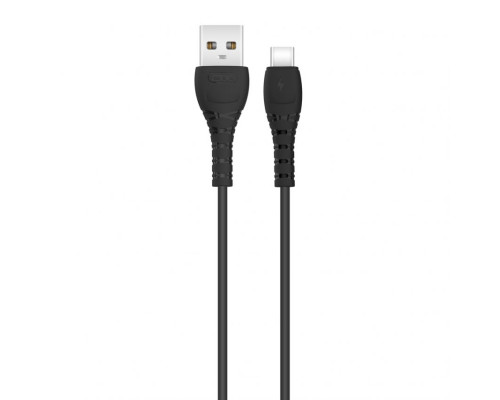 Кабель USB XO NB-Q165 Type-C Quick Charge 3A black