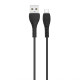 Кабель USB XO NB-Q165 Type-C Quick Charge 3A black