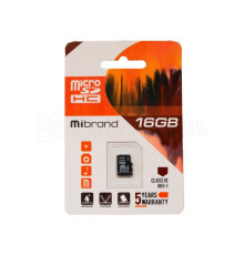 Карта пам'яті Mibrand MicroSDHC 16GB Class 10 UHS-I