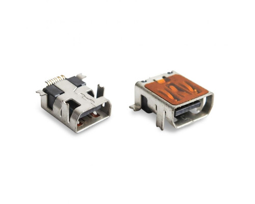 Роз'єм живлення (гніздо) для Mini USB довгий (10 pin)