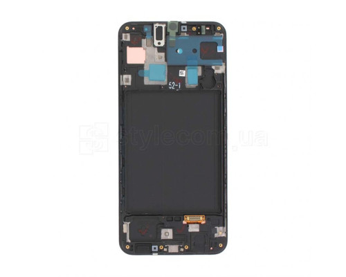 Дисплей (LCD) для Samsung Galaxy A30/A305 (2019) з тачскріном та рамкою black Service Original (PN:GH82-19202A) TPS-2710000176763