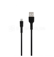 Кабель USB Lightning круглий тканинний black (тех.пак.) TPS-2710000176879