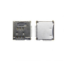 Конектор Sim-карти та карти пам'яті для Samsung S5230, C3010, S3650, LG KP500
