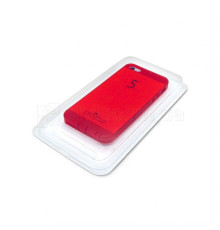 Чохол силіконовий (з заглушками) для Apple iPhone 5, 5s, 5SE red