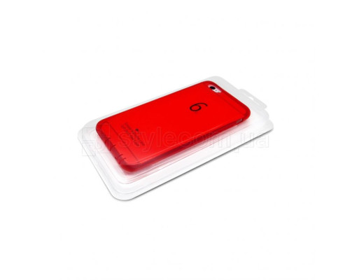 Чохол силіконовий (з заглушками) для Apple iPhone 6, 6s red TPS-2710000130284