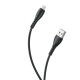 Кабель USB XO NB-Q165 Lightning Quick Charge 3A black TPS-2710000213635