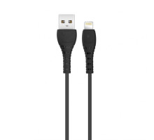 Кабель USB XO NB-Q165 Lightning Quick Charge 3A black