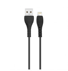 Кабель USB XO NB-Q165 Lightning Quick Charge 3A black TPS-2710000213635