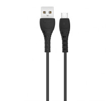 Кабель USB XO NB-Q165 Micro Quick Charge 3A black TPS-2710000213642