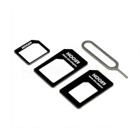 Адаптер Micro - Nano sim black