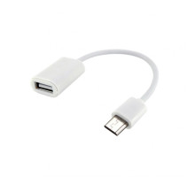 Перехідник OTG WALKER Micro to USB2.0 white