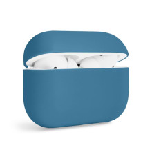 Чохол для AirPods Pro Slim dark blue (gray blue) / темно-блакитний (19)