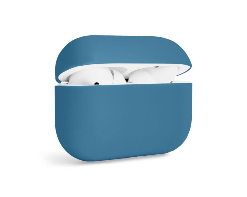 Чохол для AirPods Pro Slim dark blue (gray blue) / темно-блакитний (19)