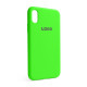 Чохол Full Silicone Case для Apple iPhone X, Xs shiny green (40) TPS-2710000214021