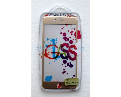 Захисне (переднє+заднє) скло для Apple iPhone 6 Plus, 6s Plus gold TPS-2701953700006 2701953700006
