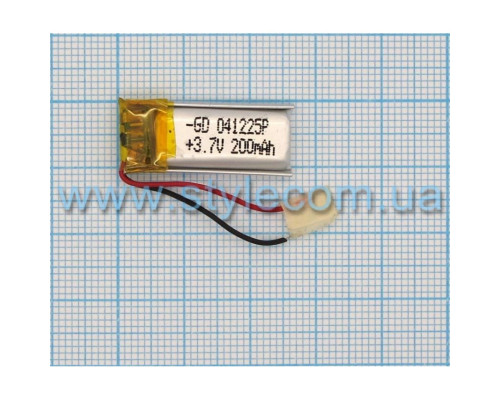 Акумулятор ChinaTab 041225p (4*12*25мм) 200mAh