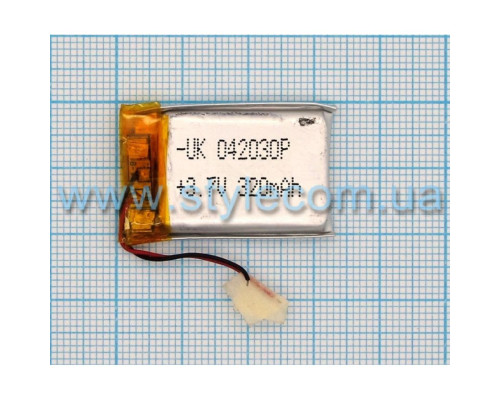 Акумулятор ChinaTab 042030p (4*20*30мм) 320mAh TPS-2702009900005 2702009900005