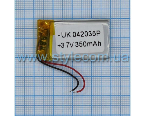 Акумулятор ChinaTab 042035p (4*20*35мм) 350mAh TPS-2702010100005 2702010100005