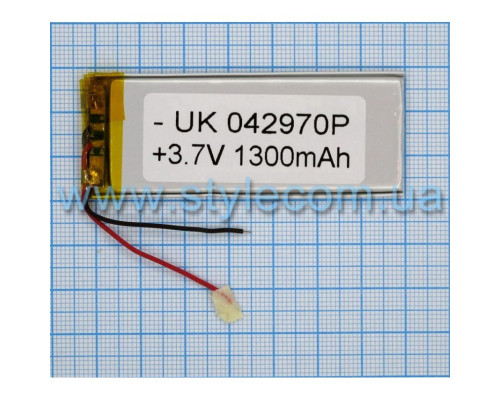Акумулятор ChinaTab 042970p (4*29*70мм) 1300mAh