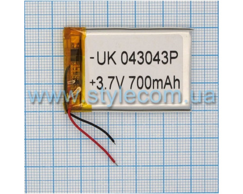Акумулятор ChinaTab 043043p (4*30*43мм) 700mAh