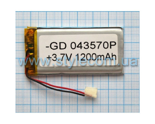 Акумулятор ChinaTab 043570p (4*35*70мм) 1200mAh