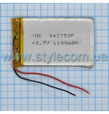 Акумулятор ChinaTab 043759p (4*37*59мм) 1100mAh