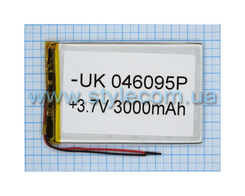 Акумулятор ChinaTab 046095p (4*60*95мм) 3000mAh