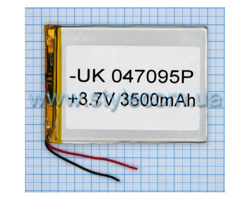 Акумулятор ChinaTab 047095p (4*70*95мм) 3500mAh TPS-2702010900001 2702010900001