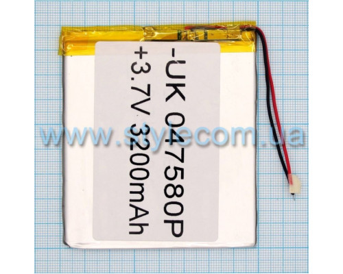 Акумулятор ChinaTab 047580p (4*75*80мм) 3200mAh TPS-2702011200001 2702011200001