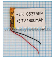Акумулятор ChinaTab 053759p (5*37*59мм) 1800mAh