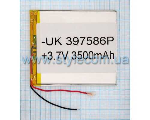 Акумулятор ChinaTab 397586p (3.9*75*86мм) 3500mAh