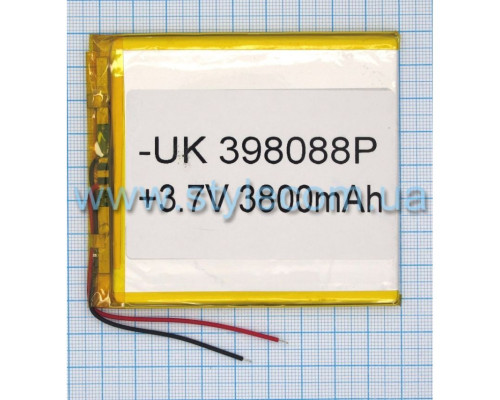 Акумулятор ChinaTab 398088p (3.9*80*88мм) 3800mAh
