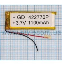 Акумулятор ChinaTab 422770p (4.2*27*70мм) 1100mAh