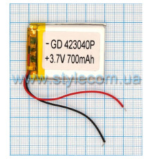 Акумулятор ChinaTab 423040p (4.2*30*40мм) 700mAh