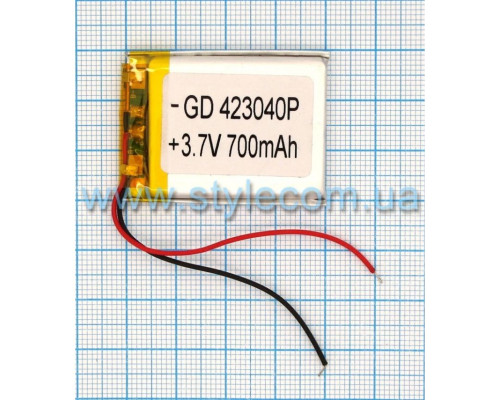 Акумулятор ChinaTab 423040p (4.2*30*40мм) 700mAh