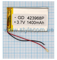 Акумулятор ChinaTab 423968p (4.2*39*68мм) 1400mAh
