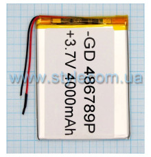 Акумулятор ChinaTab 486789p (4.8* 67*89мм) 4000mAh