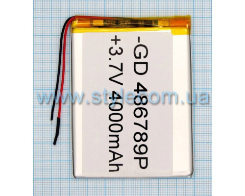 Акумулятор ChinaTab 486789p (4.8* 67*89мм) 4000mAh