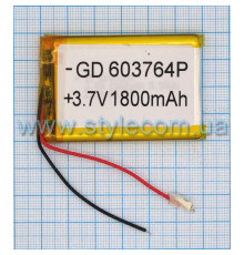 Акумулятор ChinaTab 603764p (6* 37*64мм) 1800mAh