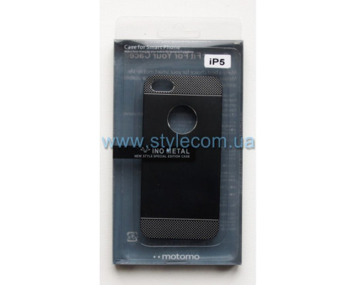 Чохол Motomo 2в1 для Apple iPhone 5, 5s, 5SE black