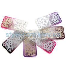 Чохол (ажур) для Apple iPhone 6, 6s gold/violet