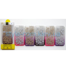 Чохол (ажур) для Apple iPhone 6, 6s silver/violet