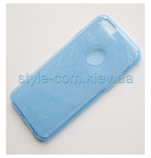 Чохол силіконовий Diamond Silk для Apple iPhone 6, 6s blue (ромби)