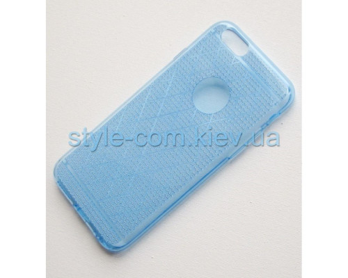 Чохол силіконовий Diamond Silk для Apple iPhone 6, 6s blue (ромби)