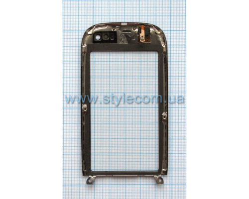 Тачскрін (сенсор) для Nokia C7 з рамкою grey/brown Original Quality TPS-2702149300000